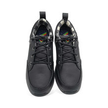 Mens Low Ultralight Cold Resistant Slip-resistant waterproof Outdoor Leather Shoes-Black
