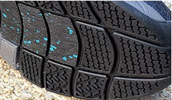 Slip resistant rubber outsole